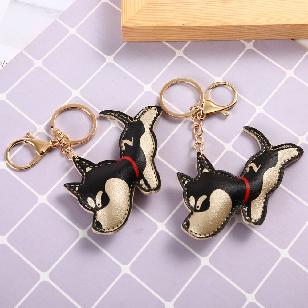 Wholesale Creative Puppy PU Keychains